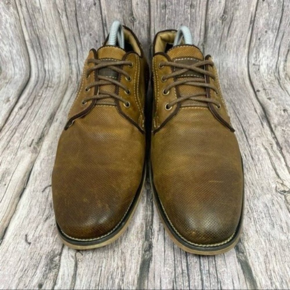 Steve Madden Men’s Size 8.5 Brown Jaysun Oxford Shoes - Picture 3 of 9
